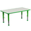 Flash Furniture YU-YCY-060-RECT-TBL-GREEN-GG