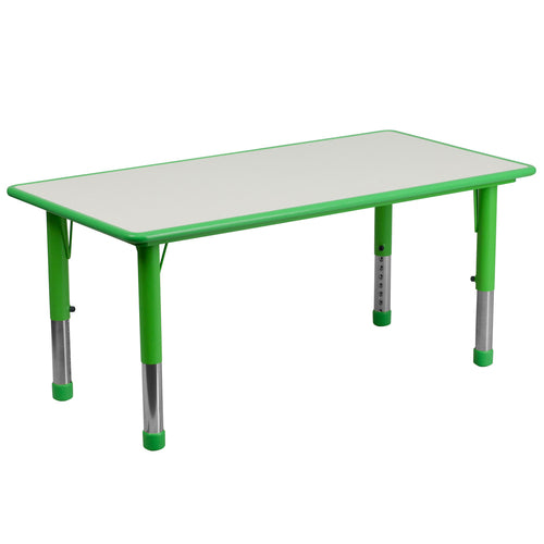 Flash Furniture YU-YCY-060-RECT-TBL-GREEN-GG