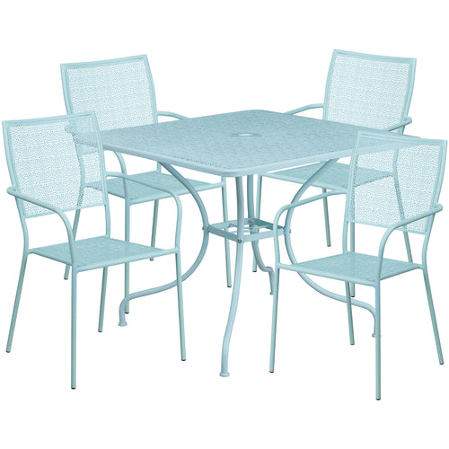 Flash Furniture CO-35SQ-02CHR4-SKY-GG