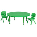 Flash Furniture YU-YCX-0053-2-ROUND-TBL-GREEN-R-GG