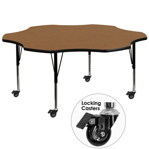 Flash Furniture XU-A60-FLR-OAK-T-P-CAS-GG