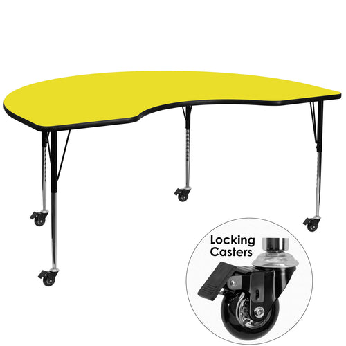 Flash Furniture XU-A4896-KIDNY-YEL-H-A-CAS-GG