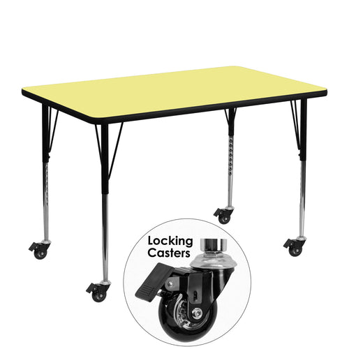 Flash Furniture XU-A3048-REC-YEL-T-A-CAS-GG