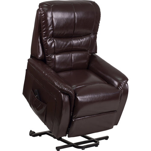 Flash Furniture CH-US-153062L-BRN-LEA-GG